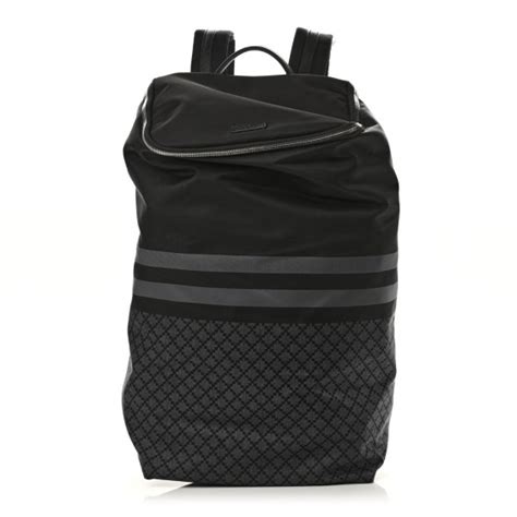 diamante gucci backpack|GUCCI Nylon Diamante Backpack Black 1063410 .